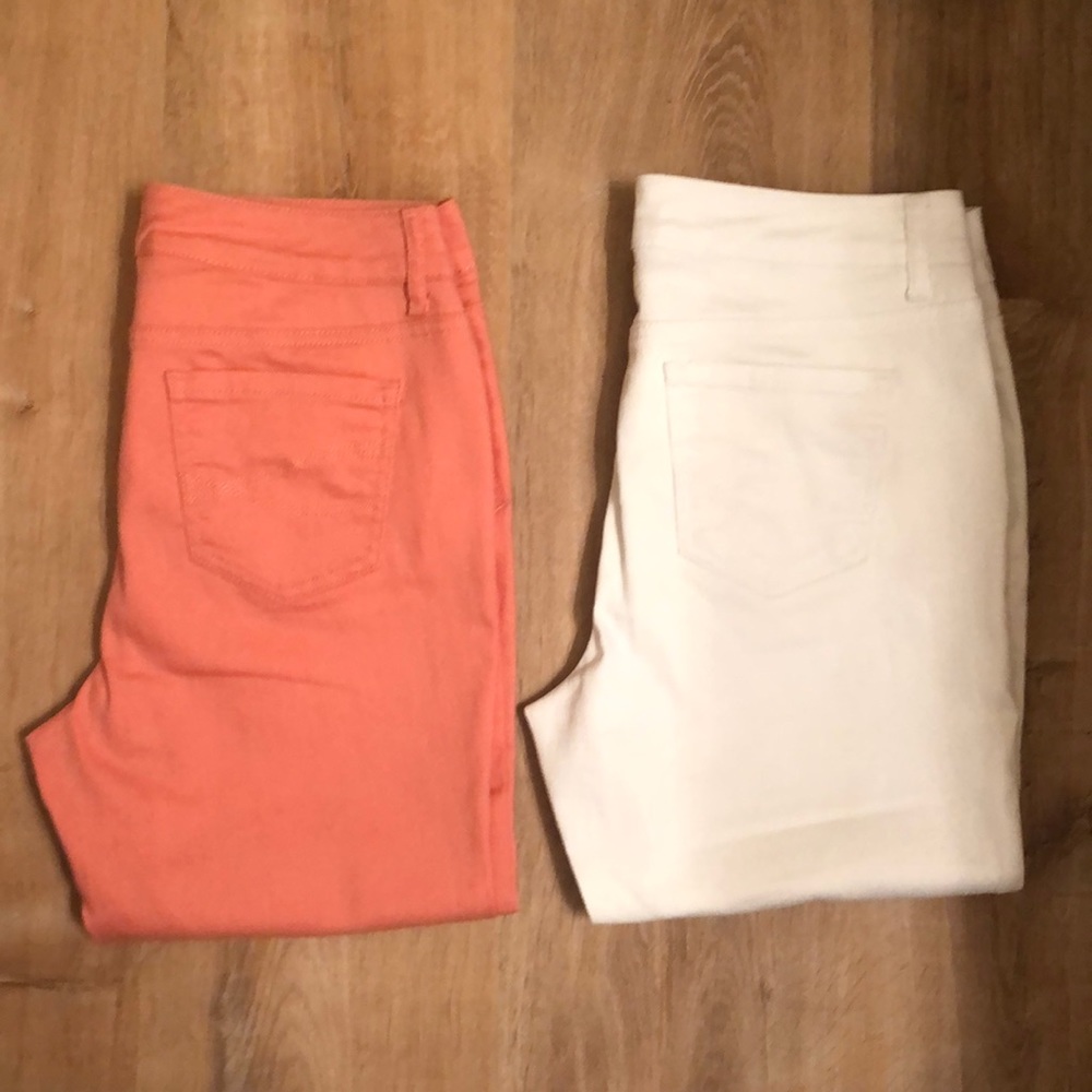 LOT OF 2 Cropped Ankle Pants for Women Size 10